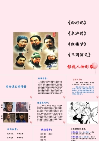 六年级语文上册 第六单元 28《用奇谋孔明借箭》优培课件 冀教版-冀教版小学六年级上册语文课件