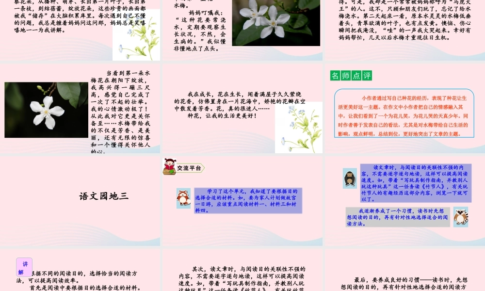 六年级语文上册 第三单元 习作、语文园地教学课件 新人教版-新人教版小学六年级上册语文课件