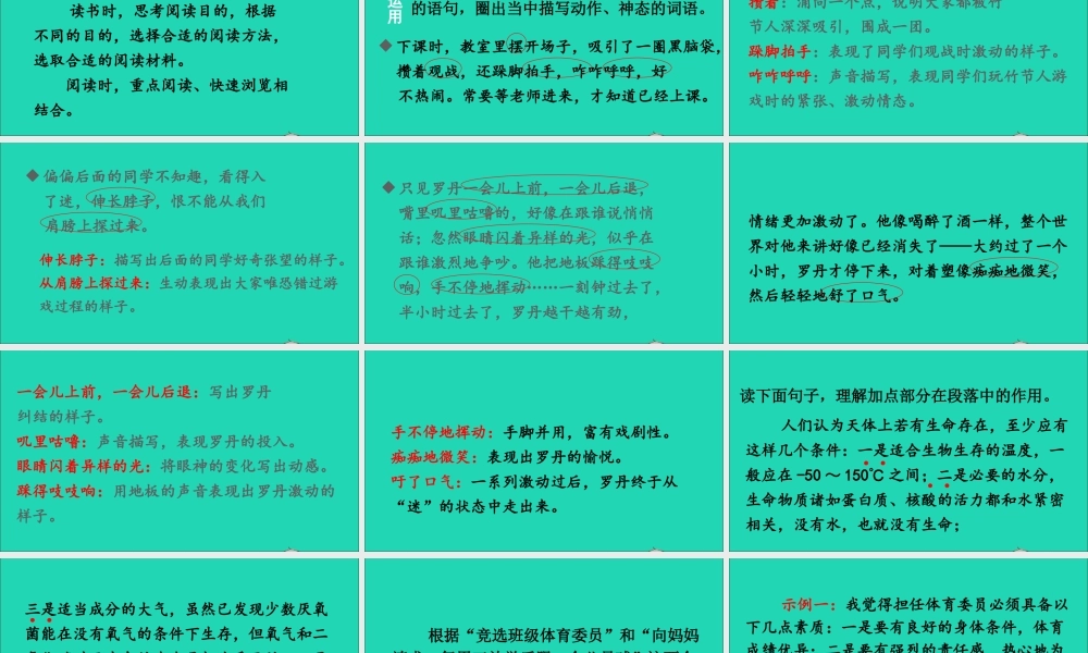 六年级语文上册 第三单元 语文园地三课件