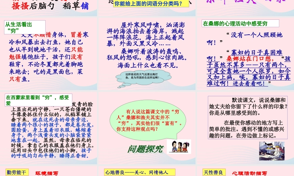 六年级语文上册 第三组 9穷人课堂教学课件2 新人教版-新人教版小学六年级上册语文课件