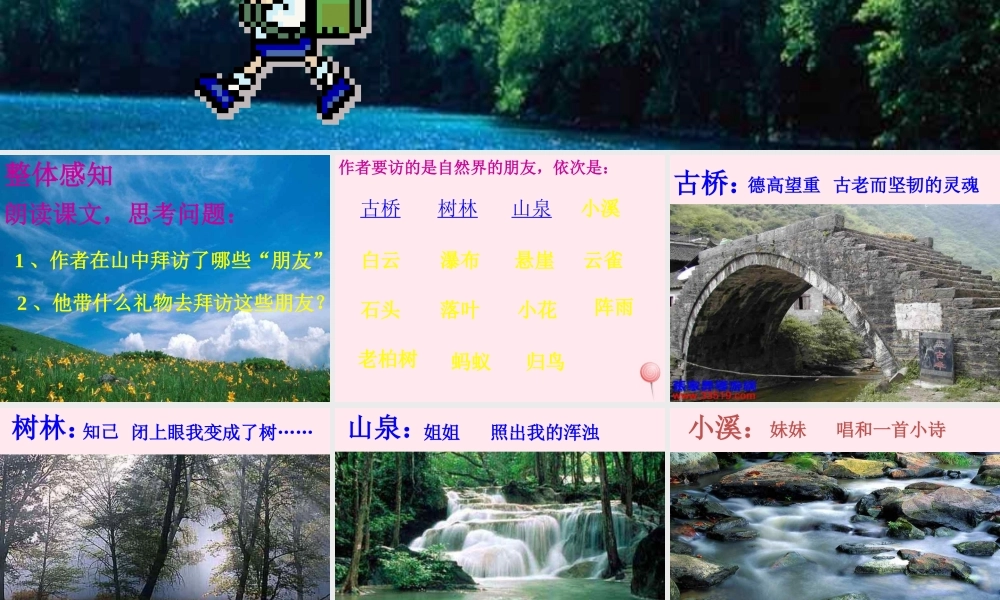 六年级语文上册 第一组 1 山中访友课件3 新人教版-新人教版小学六年级上册语文课件