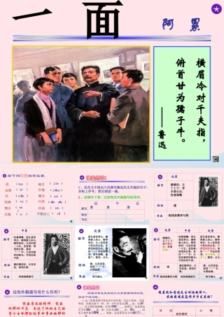 六年级语文上册 第五组 19 一面课件3 新人教版-新人教版小学六年级上册语文课件