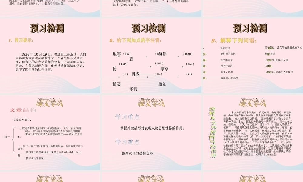 六年级语文上册 第五组 19 一面课件4 新人教版-新人教版小学六年级上册语文课件