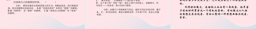 六年级语文上册 第五组 19 一面课件4 新人教版-新人教版小学六年级上册语文课件