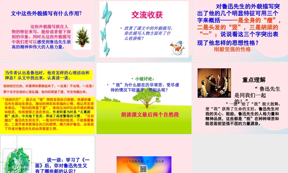 六年级语文上册 第五组 19一面课堂教学课件2 新人教版-新人教版小学六年级上册语文课件