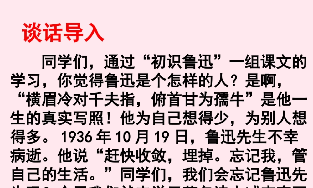 六年级语文上册 第五组 20有的人课堂教学课件3 新人教版-新人教版小学六年级上册语文课件