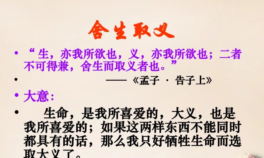六年级语文上册《过零丁洋》课件2 长春版-长春版小学六年级上册语文课件
