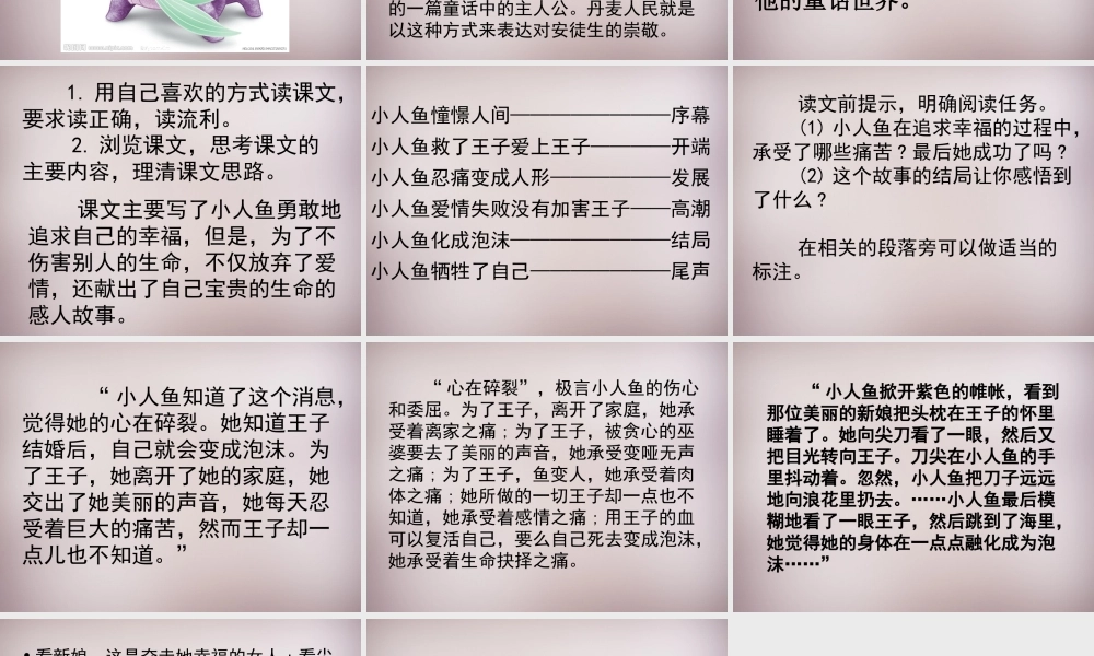 六年级语文上册《海的女儿》课件2 语文A版-语文A版小学六年级上册语文课件