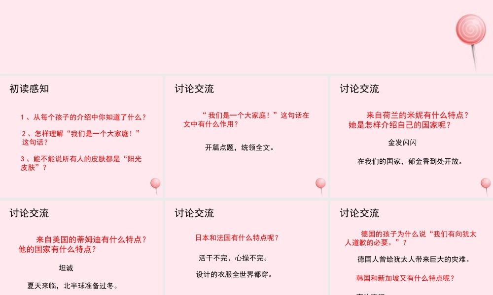 六年级语文上册 第四单元 19《阳光下的皮肤》教学课件 冀教版-冀教版小学六年级上册语文课件