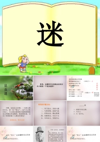 六年级语文上册《昆虫迷》课件2 语文A版-语文A版小学六年级上册语文课件