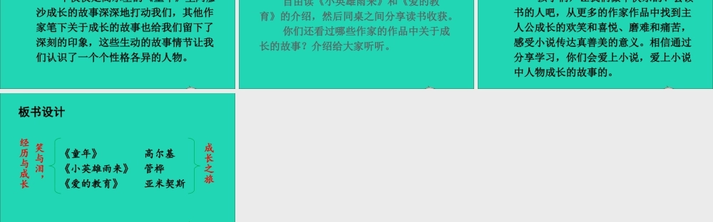 六年级语文上册 第四单元 快乐读书吧：笑与泪 经历与成长课件 新人教版-新人教版小学六年级上册语文课件