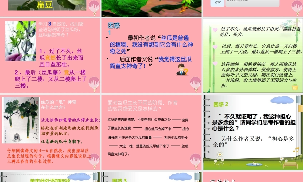 六年级语文上册 第四单元 神奇的丝瓜课件1 湘教版-湘教版小学六年级上册语文课件