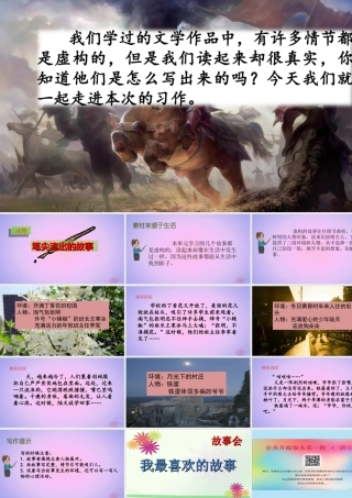六年级语文上册 第四单元 习作 笔尖流出的故事课件1 新人教版-新人教版小学六年级上册语文课件