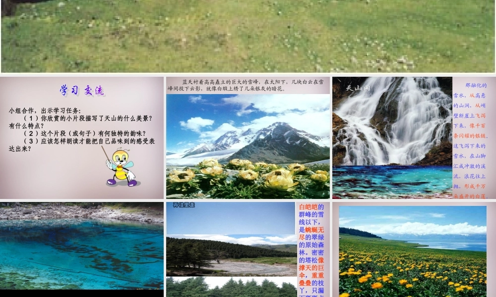 六年级语文上册《骑马上天山》课件4 语文A版-语文A版小学六年级上册语文课件