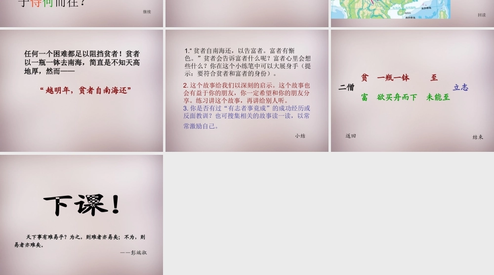 六年级语文上册《蜀鄙之僧》课件4 语文A版-语文A版小学六年级上册语文课件