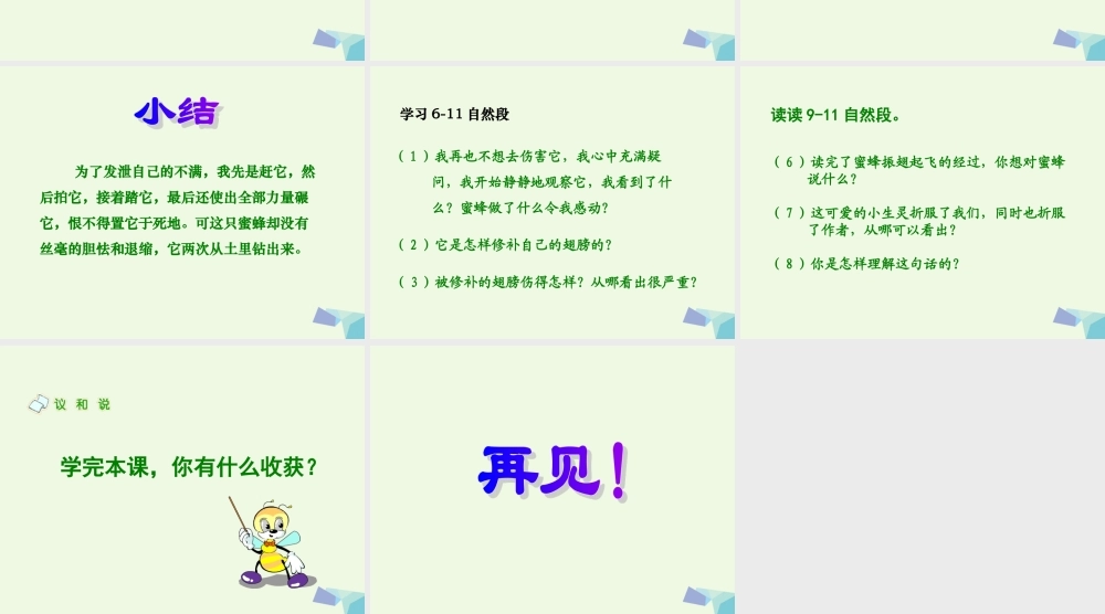 六年级语文上册 蜜蜂课件1 湘教版-湘教版小学六年级上册语文课件