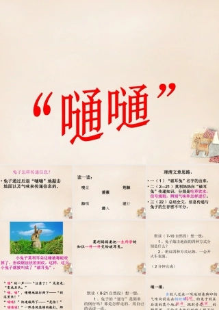 六年级语文上册《“嗵嗵”》课件2 长春版-长春版小学六年级上册语文课件