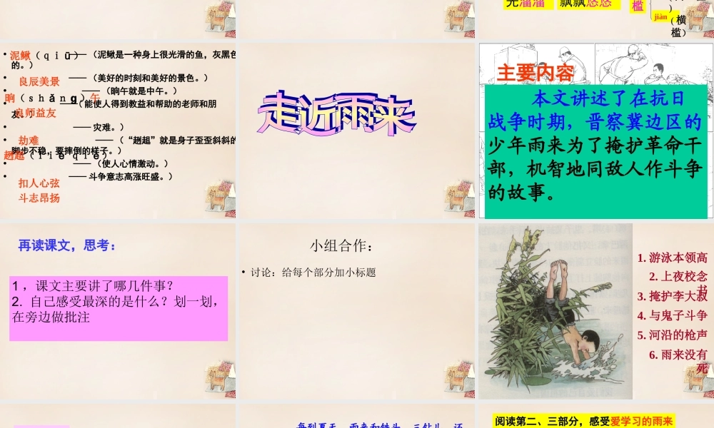六年级语文上册《小英雄雨来》课件3 长春版-长春版小学六年级上册语文课件
