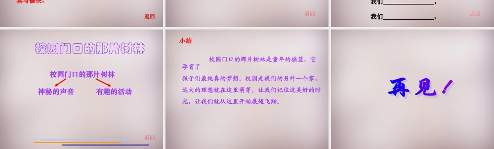 六年级语文上册《校园门口的那片树林》课件2 语文A版-语文A版小学六年级上册语文课件