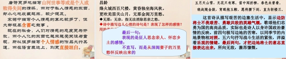 六年级语文上册《从军行》课件5 长春版-长春版小学六年级上册语文课件