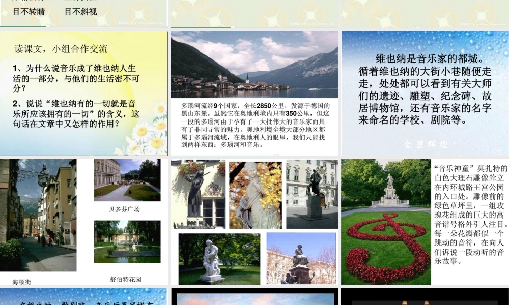 六年级语文上册《音乐之城 维也纳》课件2 长春版-长春版小学六年级上册语文课件