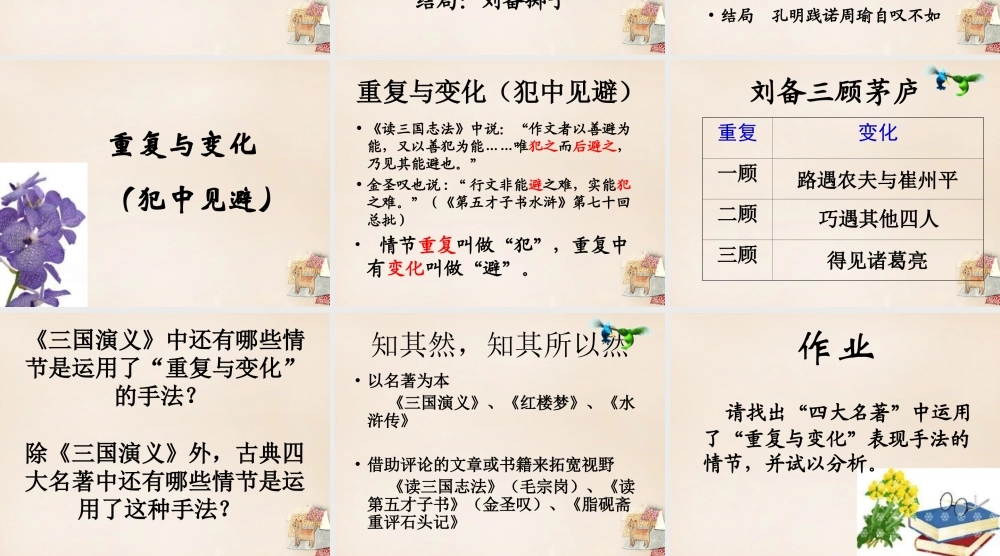 六年级语文上册《走进名著》课件2 长春版-长春版小学六年级上册语文课件