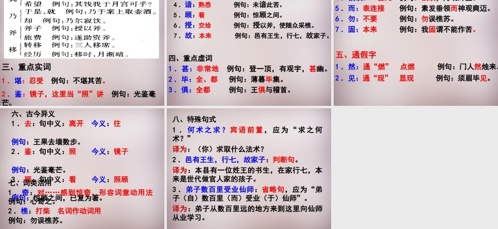 六年级语文上册《劳山道士》课件4 语文A版-语文A版小学六年级上册语文课件