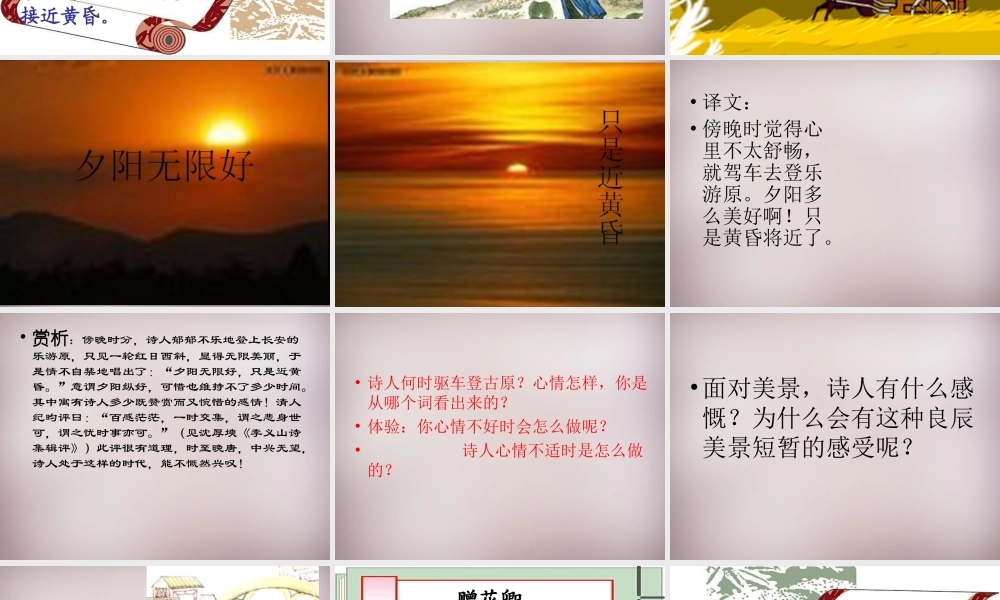 六年级语文上册《乐游园》课件2 语文A版-语文A版小学六年级上册语文课件