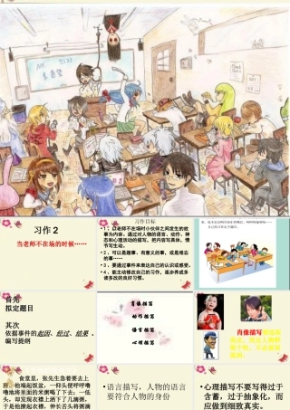 六年级语文下册 习作二《当老师不在场的时候》课件2 苏教版-苏教版小学六年级下册语文课件