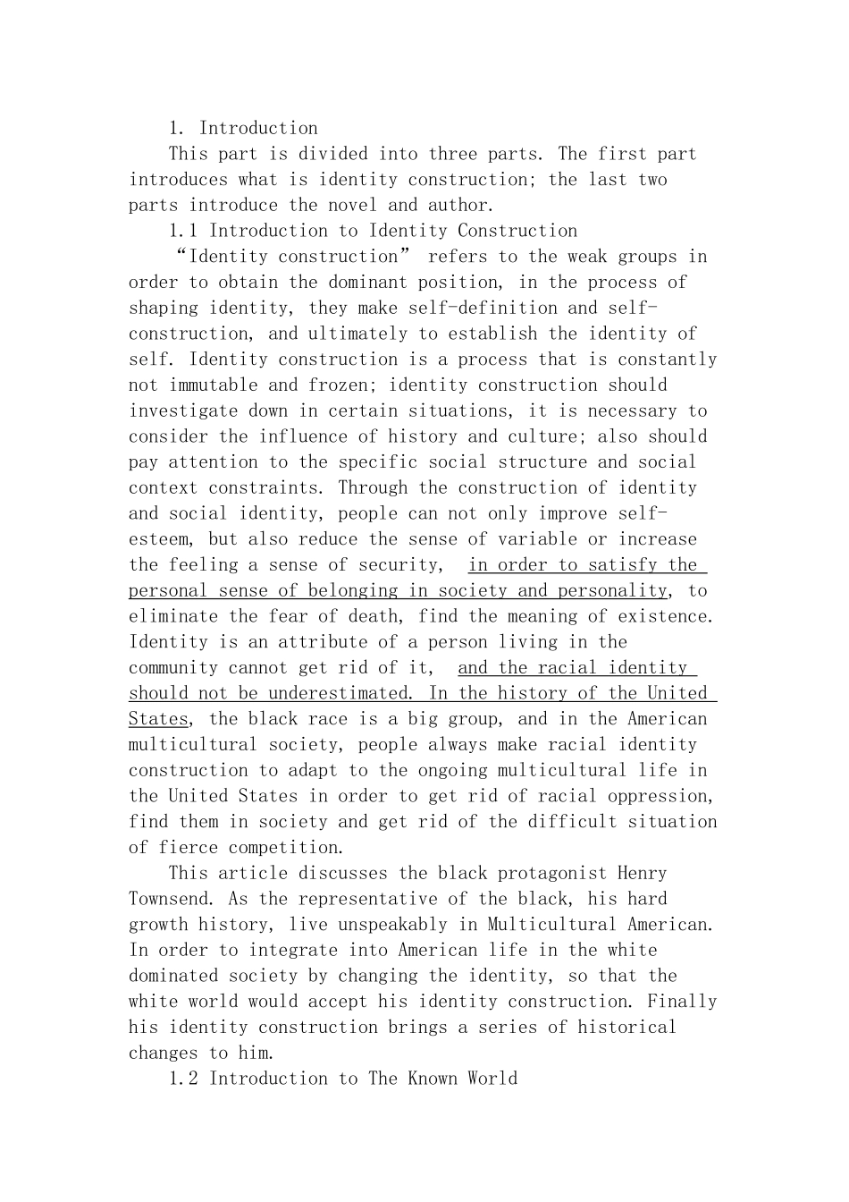 《已知的世界》亨利的身份构建与异化分析研究  文学外国管理专业_第3页