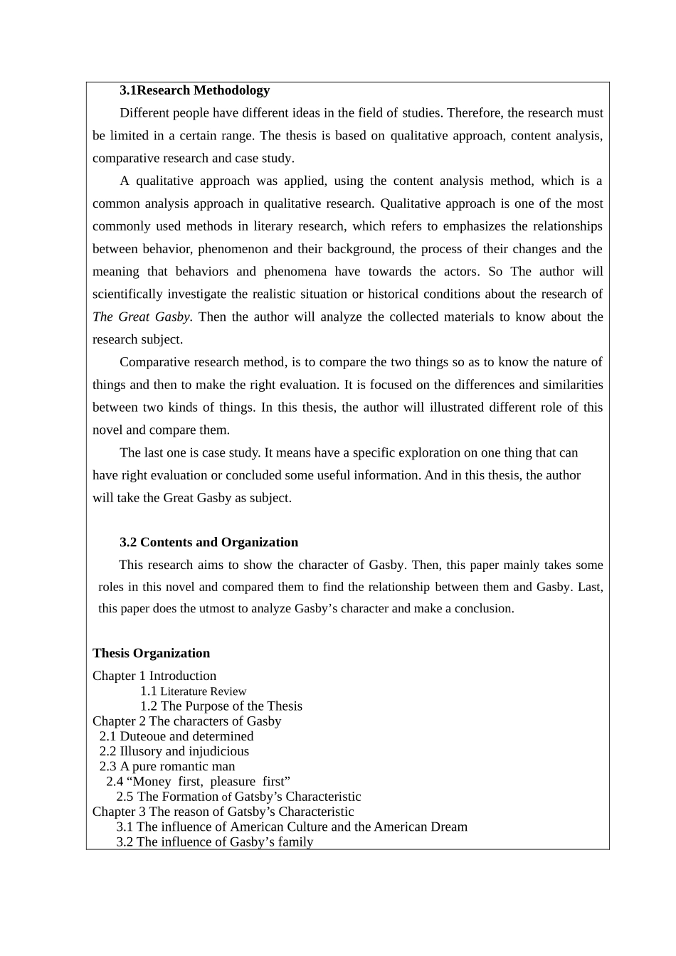 Analysis of Gatsby's Character in The Great Gatsby英语学专业  开题报告_第3页