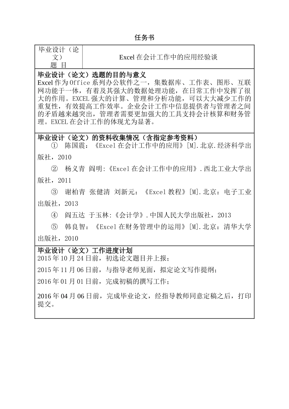 EXCEL在会计工作中的应用经验谈分析研究  财务会计学专业_第1页