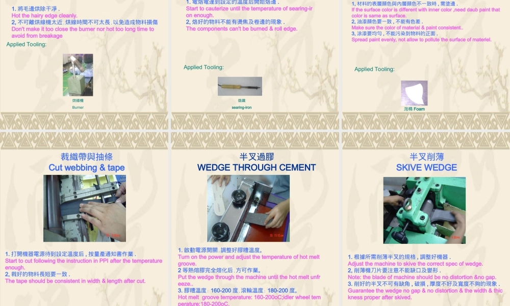 制鞋业标准流程之--裁断篇(图文并茂)