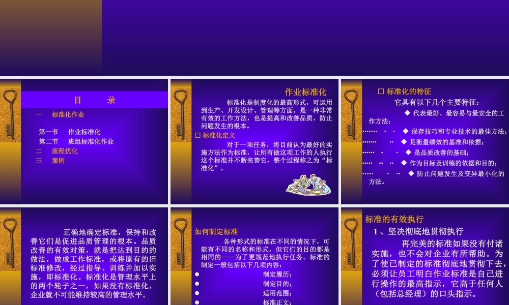 标准化作业流程