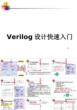2-Verilog语言快速入门(课件)