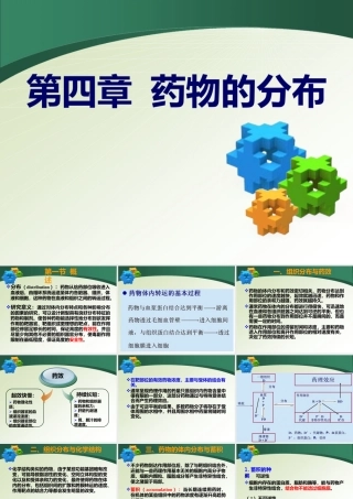 《药物的分布》课件
