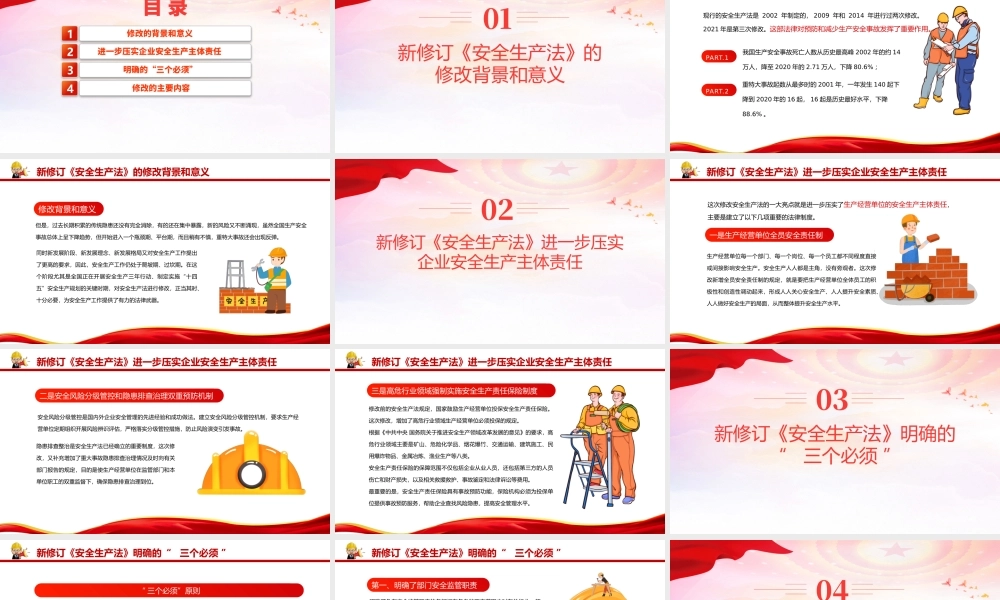 全国安全生产月学好用好《安全生产法》提升安全管理水平专题课件