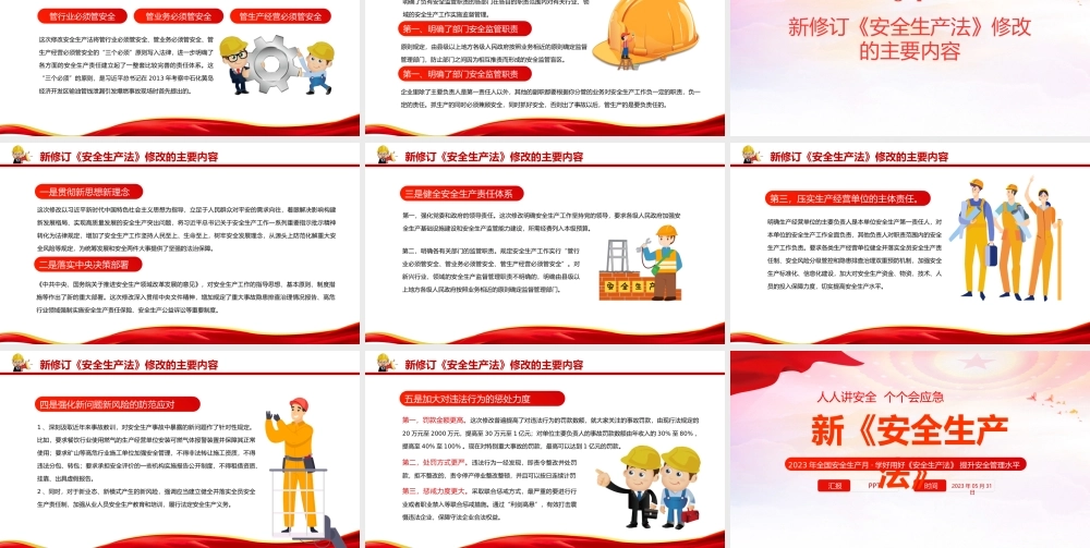全国安全生产月学好用好《安全生产法》提升安全管理水平专题课件