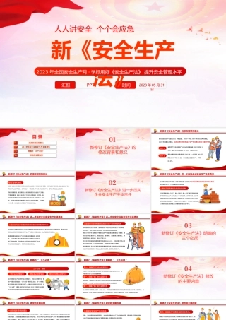 全国安全生产月学好用好《安全生产法》提升安全管理水平专题课件