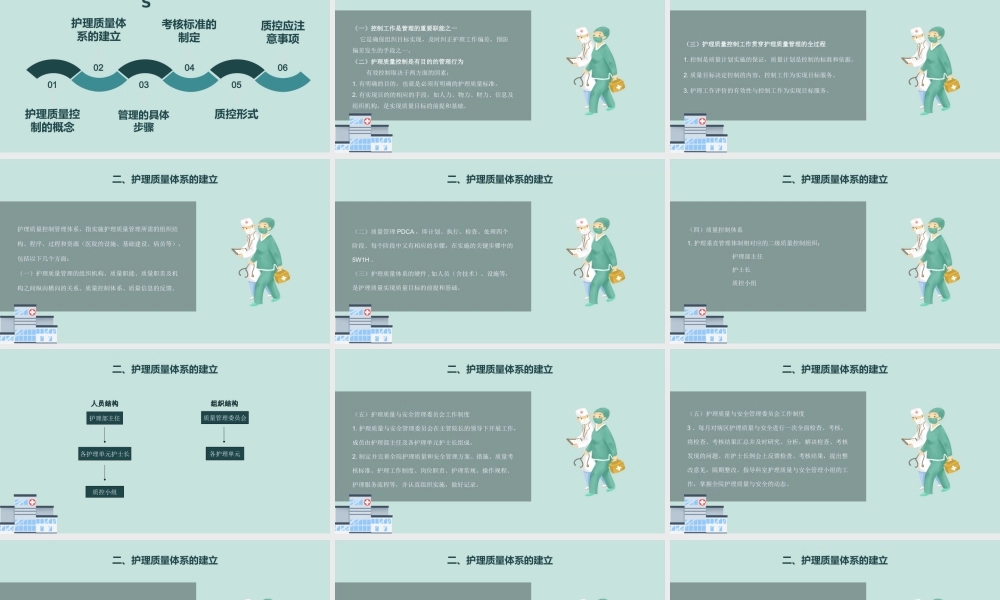 护理质量标准管理与控制护理质量