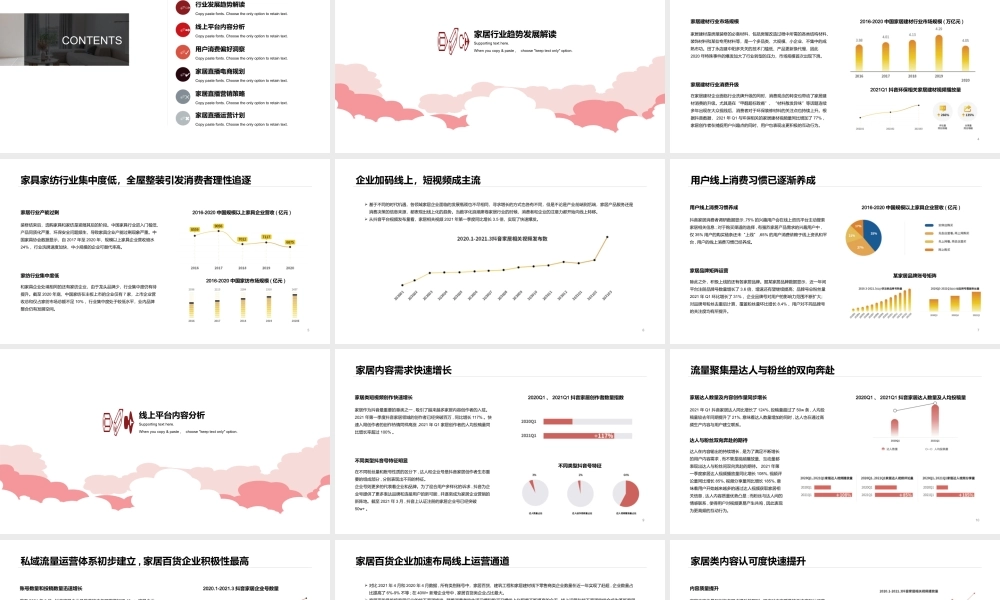 居家企业抖音直播电商直播带货项目计划书家居家具家纺产品直播带货方案