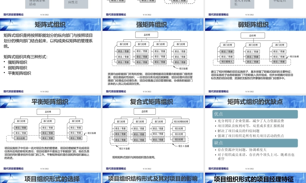 现代项目管理概论共7章第4章项目组织与项目团队