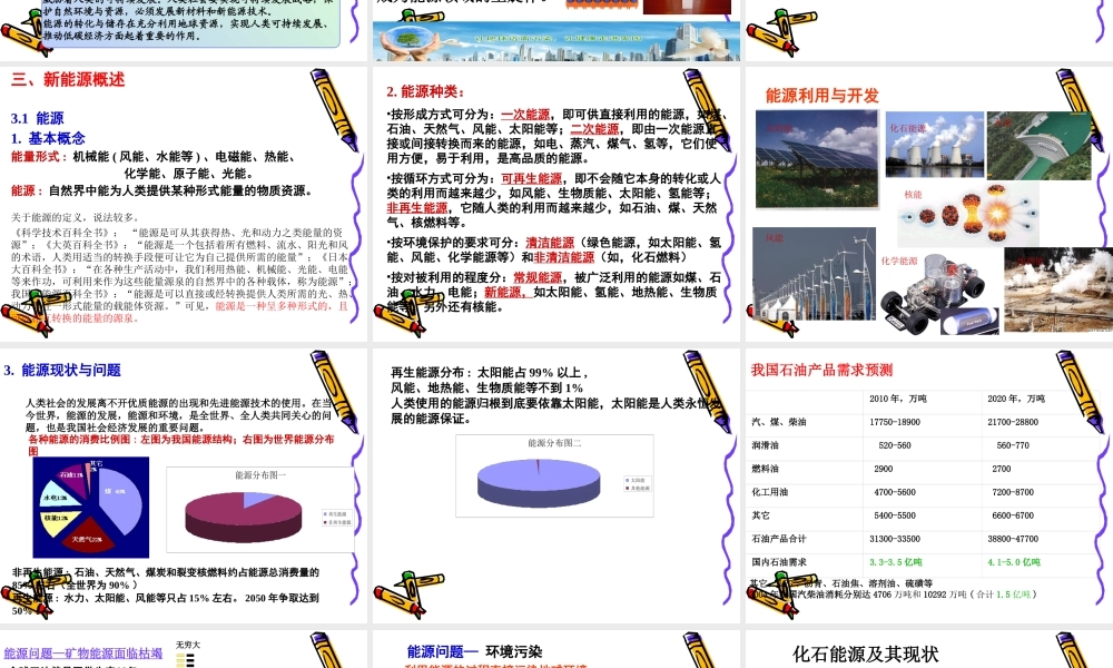 第一章-新能源材料与器件导论绪论课件