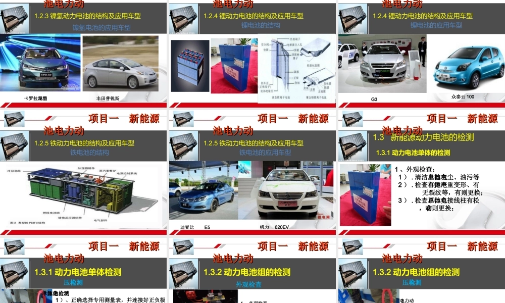 新能源动力电池  课件