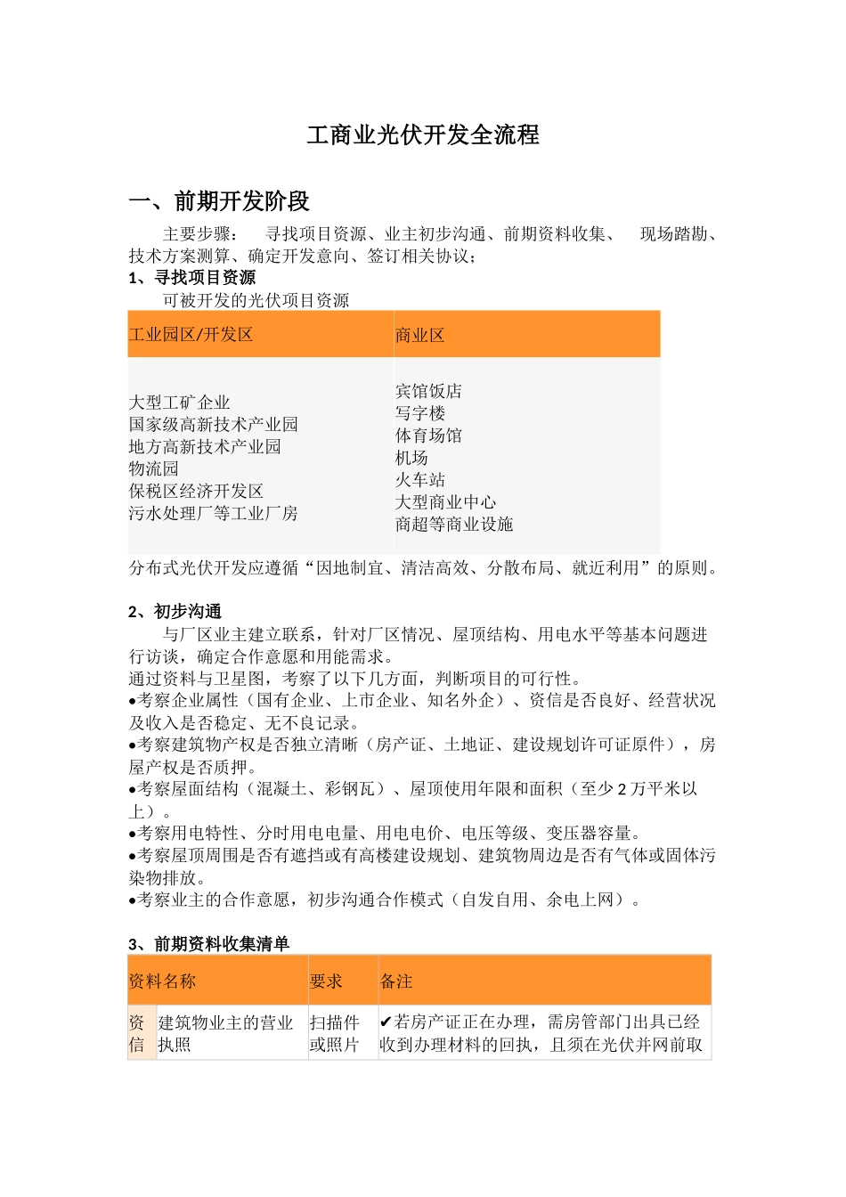 工商业光伏开发全流程_第1页