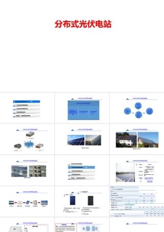 分布式光伏发电站培训学习完整课件
