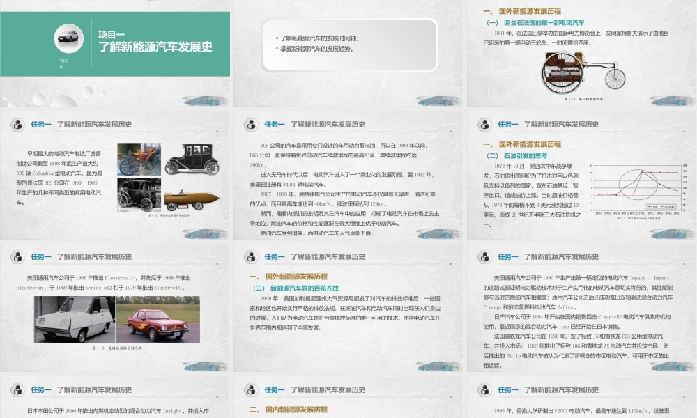 新能源汽车概论(中职新能源汽车专业)全套完整教学课件