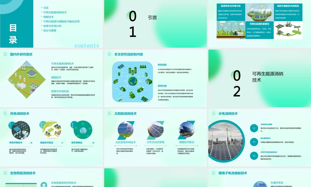 新能源产业可再生能源消纳与储能技术