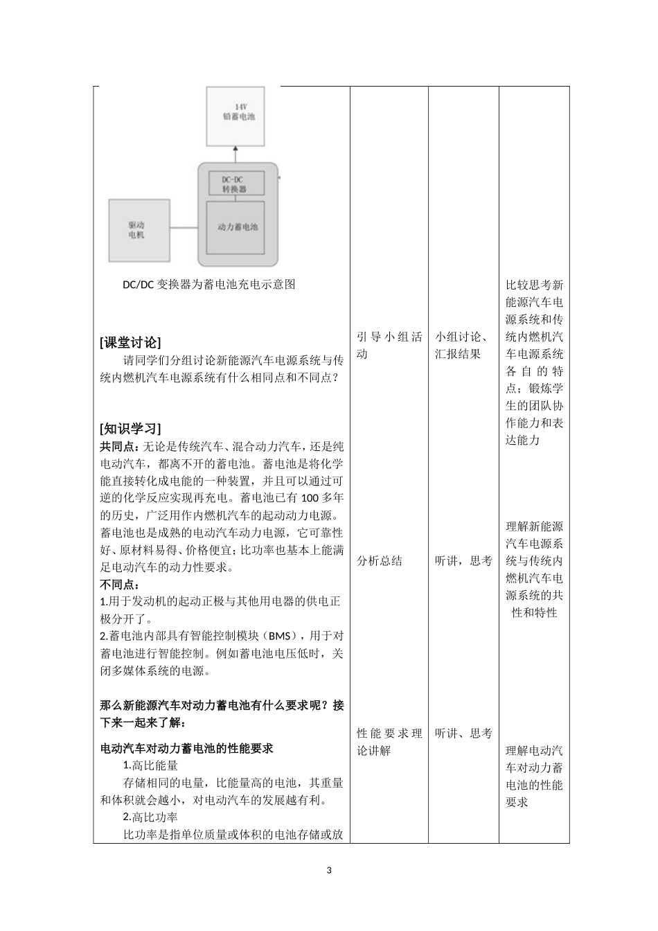 《新能源汽车电气技术》教案--全套_第3页
