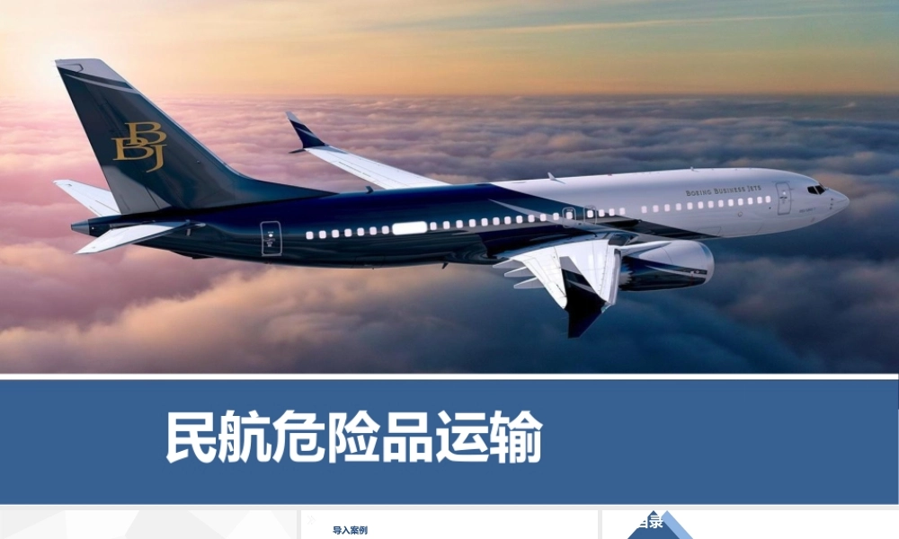 民航危险品运输课件共11章第二章危险品的分类及特性
